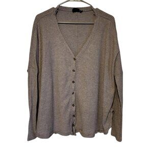 EUC Gray Oversized Button Up Sweater Urban Outfitters